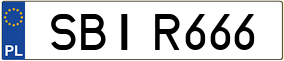 Trailer License Plate
